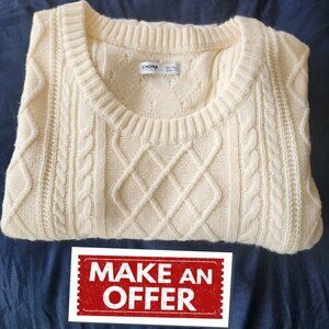 Sonoma Goods For Life® Cable Knit Crewneck Sweater 3XLT